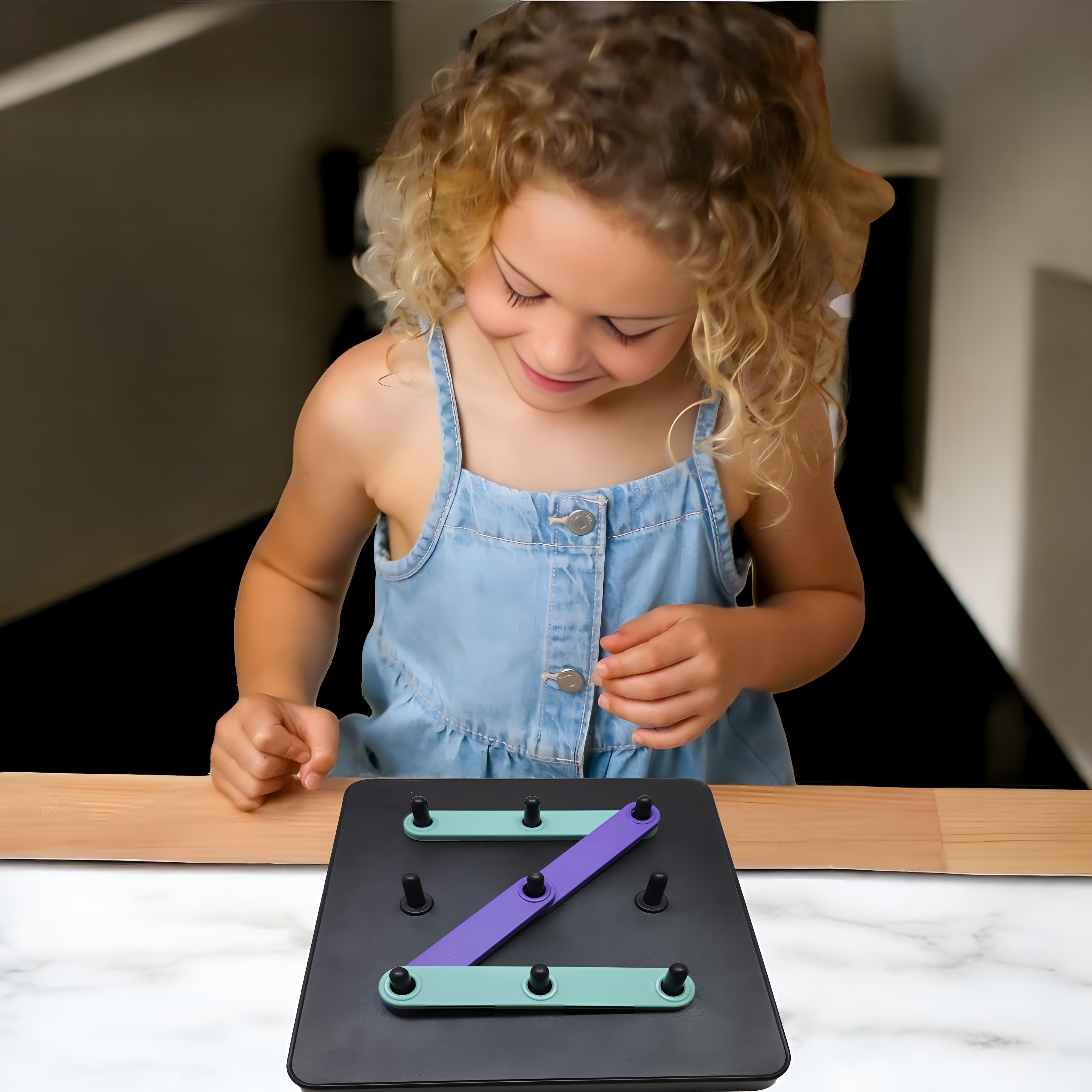 Alphanumerical Puzzle Builder Board for Kids | DIY Alphabet, Number & Shape Learning Toy | Motor Skill Development | ABS Plastic Educational Toy (3+ Years) | Hem Toys