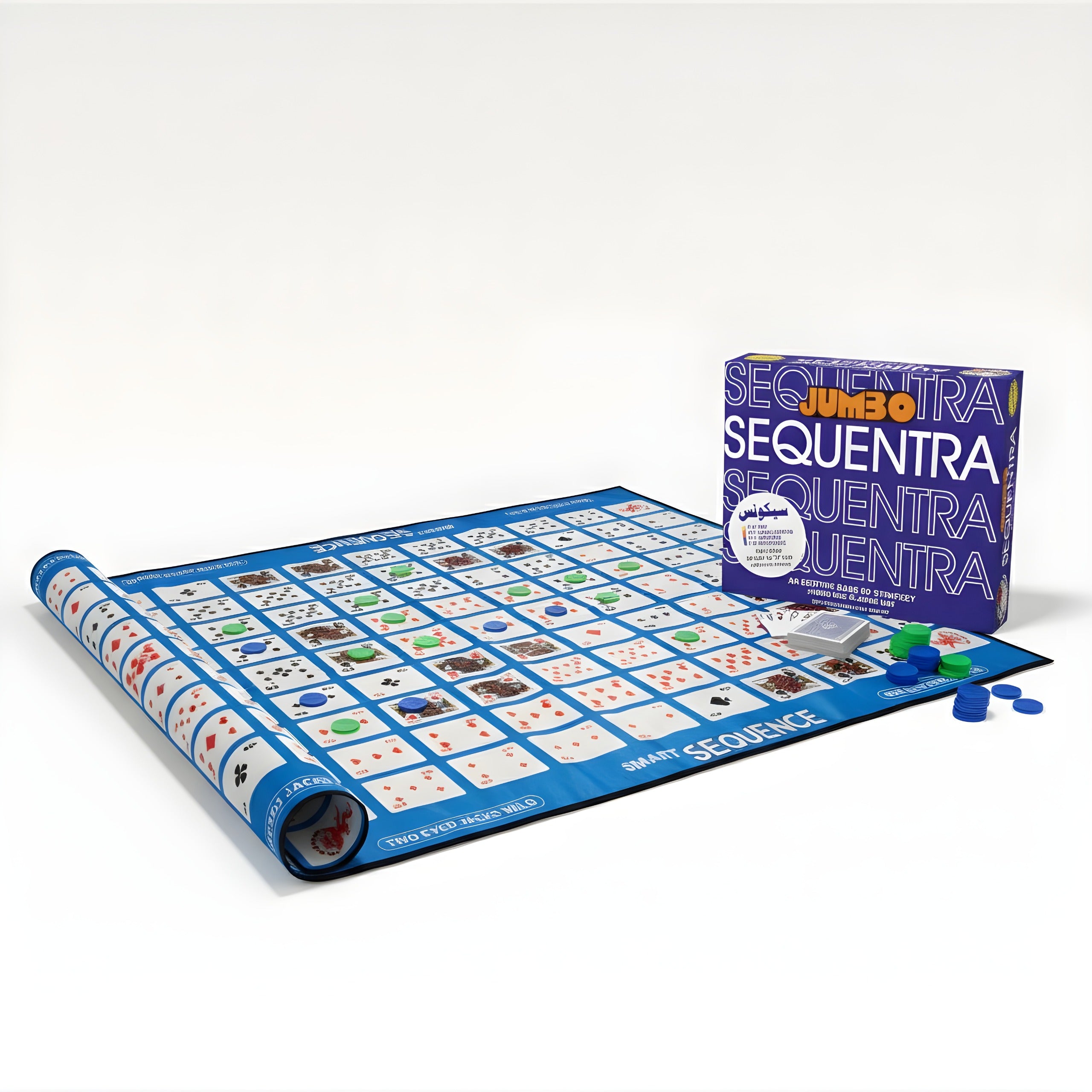 Jumbo Sequentra | Giant Sequence Board Game for Family & Friends