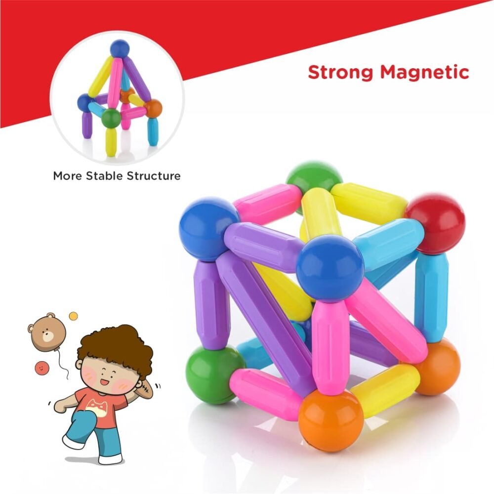 Magnetic Building sticks blocks for toddlers - Image 4
