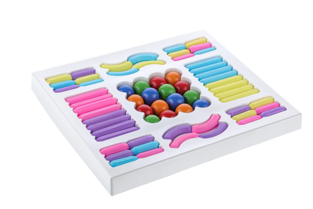 64 Pcs Magnetic Building Sticks Blocks for Toddlers Toys,3D Magnet Building Puzzle Toy Gift for Kids,Montessori|Preschool Educational Sensory Magnet Toys for Toddlers 3+ Year - Image 6